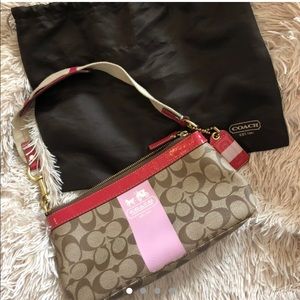 Mini pink Coach shoulder purse